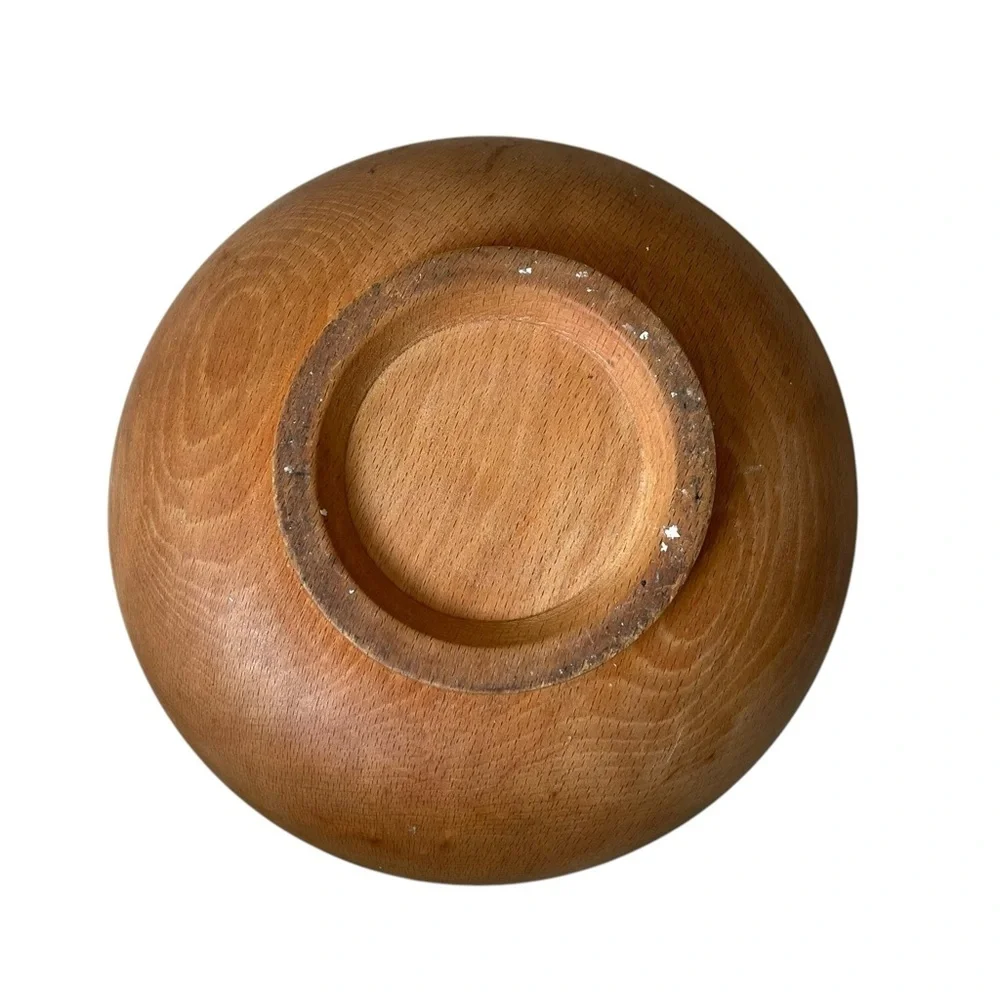 HANDMADE Vintage Wooden Bowl Brown